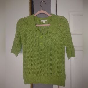 Green Knit Women's Sweater